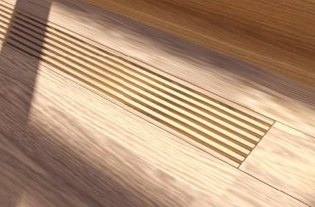 デザイン＆高性能　木製床ガラリ